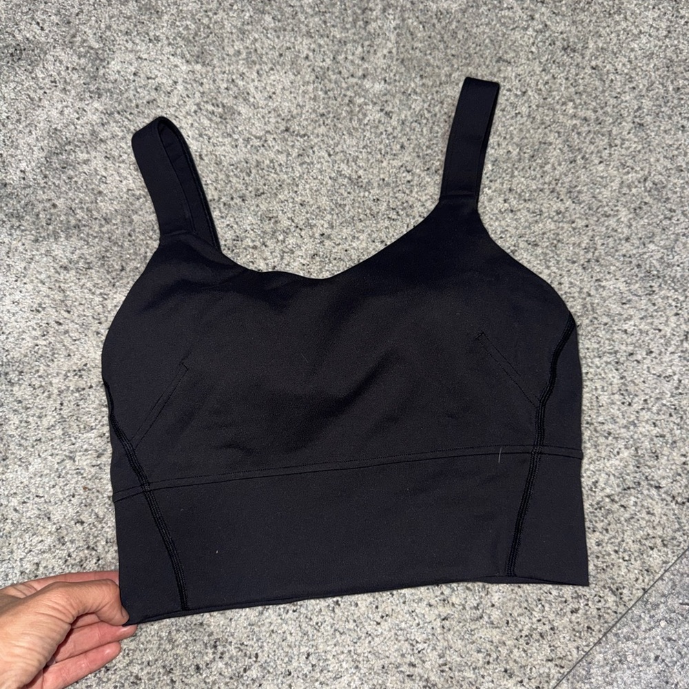 Black Cropped Tank Top - Simple Everyday Bralette